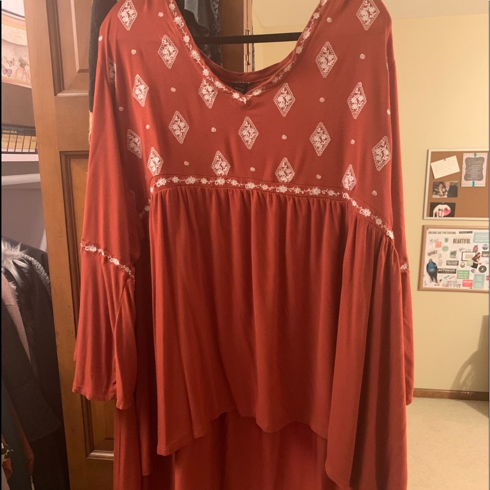 TORRID Size 5 Orange Blouse